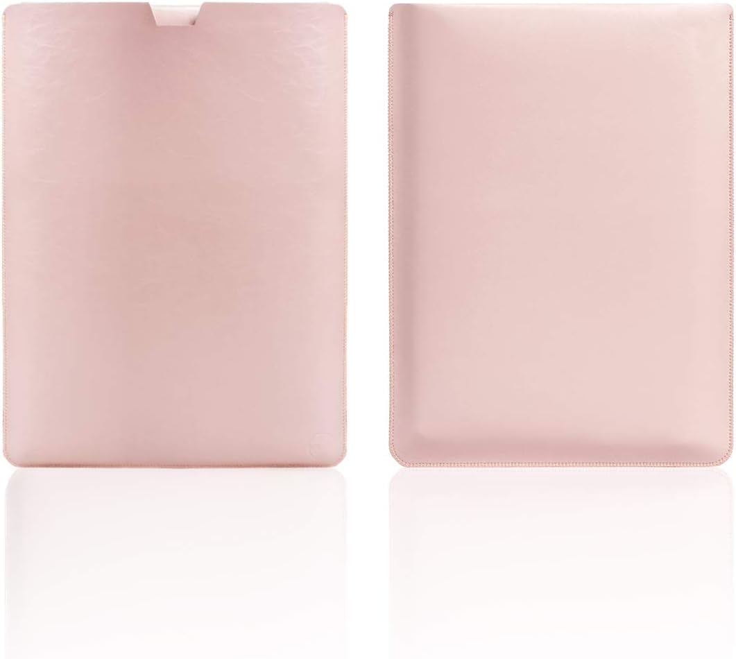 WALNEW 13-Inch Laptop Sleeve Case for13 MacBook Air 2010-2017 & MacBook Pro 2012-2015, Soft Protective Cover Bag with Built-in Mouse Pad, Pink