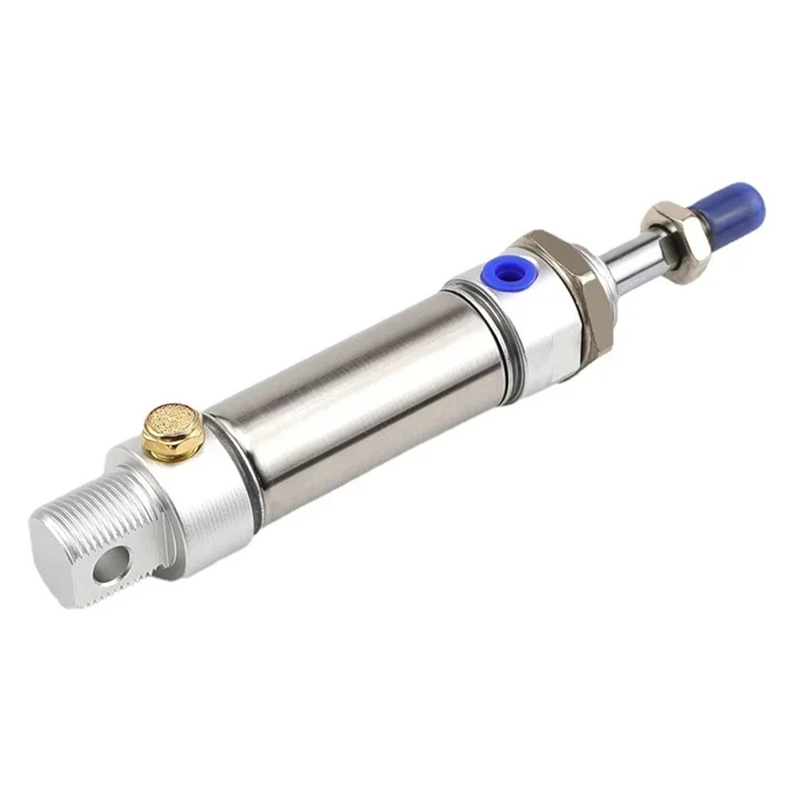 1 x cylinder skoku 16 mm, 20 mm, 25, 32, 40, 50 i 63 mm, skok 25-300 mm, okrągły cylinder z pojedynczym efektem sprężyna MTA, końcówka sprężyny (Stroke 125 mm-SCA, MTA25)