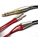 Replacement Cable Compatible with Hifiman HE400S, HE-400I, HE-400i（2.5mm plug Version）, HE560, HE-350, HE1000, HE1000 V2 Headphone 3.5mm / 6.35mm to Dual 2.5mm Jack Male Cord Red 1.2m/4ft