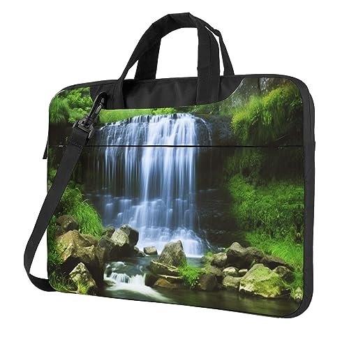 Sac pour ordinateur portable grand volume avec motif cascade et sacoche bandoulière