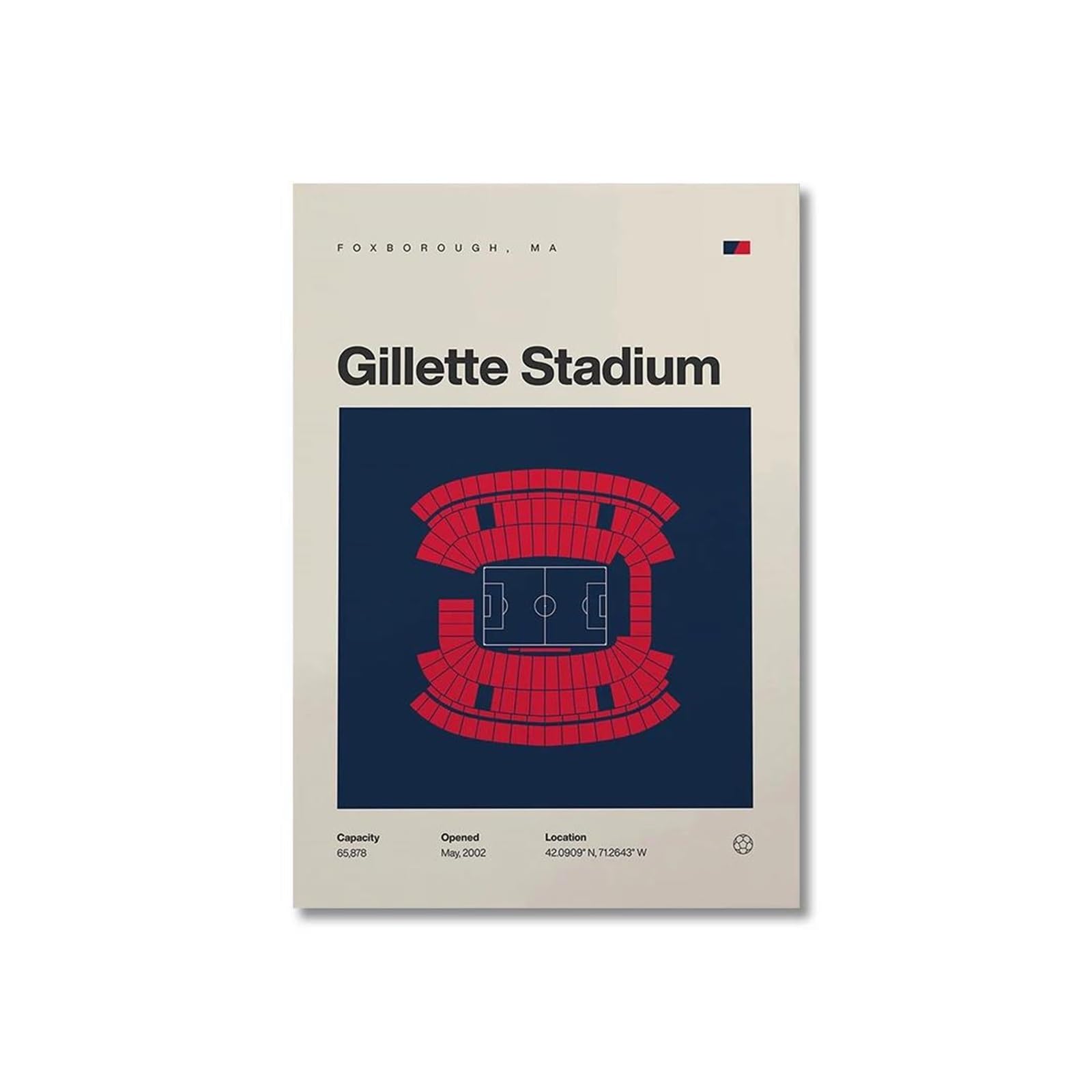 Affiche d art de stade célèbre peinture sur toile déco nature haut de gamme moderne 20x30