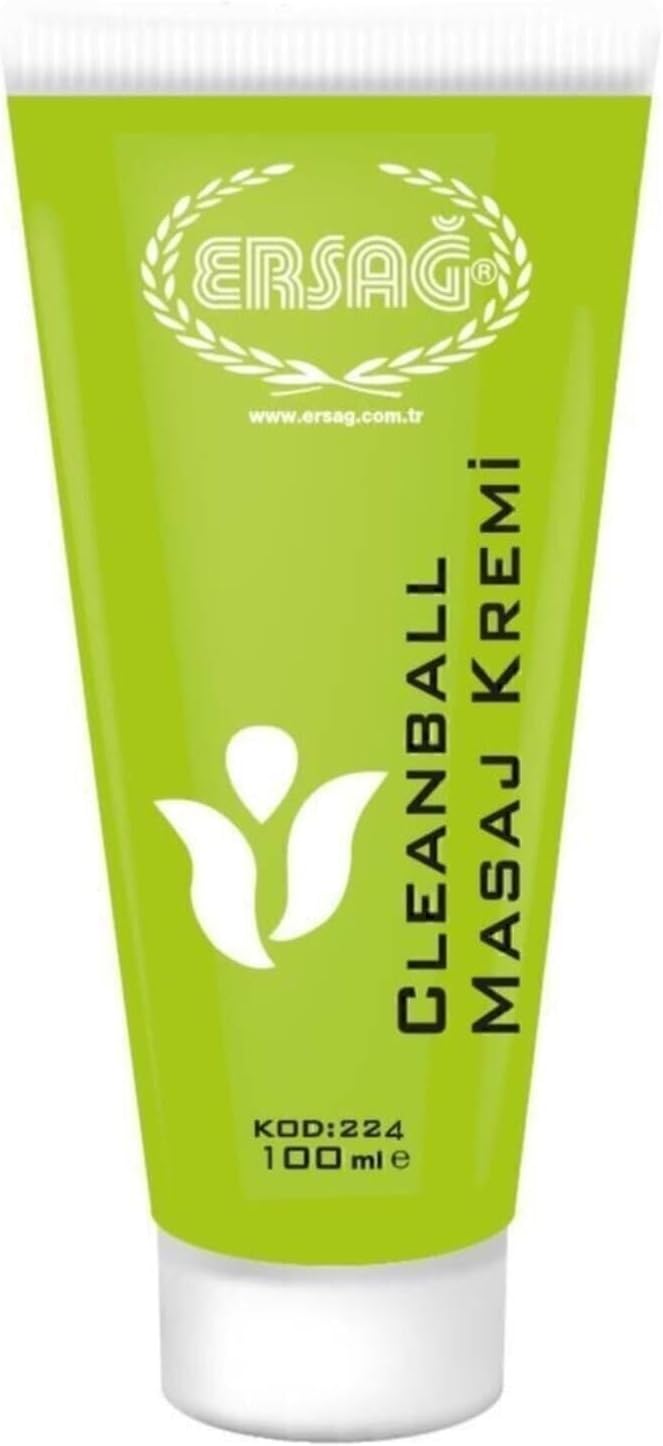 Ersağ Clean Ball Masaj Kremi 100 Ml(Lütfen Kullanim Şeklini Okuyunuz) Resmi Distribütör Ürünü
