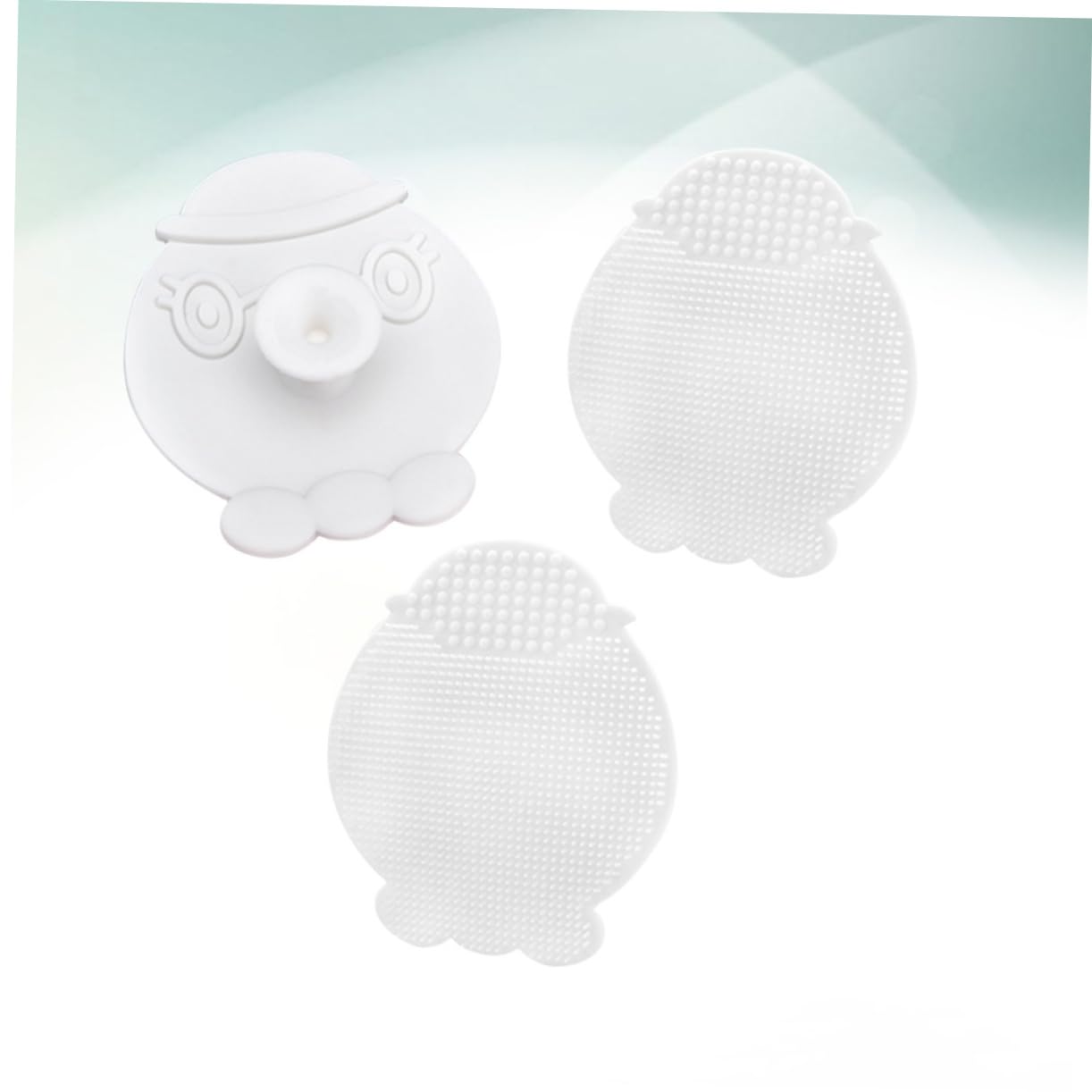 WRITWAA 3pcs Octopus Facial Brush Silicone Skin Facial Brush for Gentle Cleansing Exfoliating