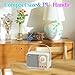 Dosmix Retro Bluetooth Speaker, Vintage Decor, Wireless Bluetooth Speakers, Cute Old Fashion Style for Kitchen Desk Bedroom Office Party Outdoor Kawaii Accessories (Smoke Green)