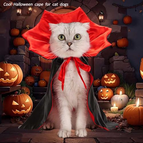 Disfraz capa de vampiro para perro talla única miniatura 2