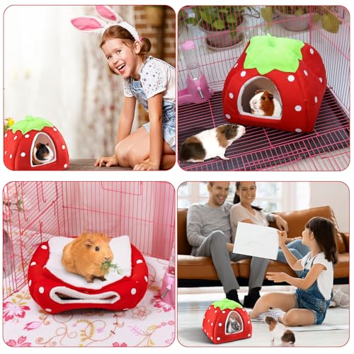 Meerschweinchen Kuschelhöhle, Weiches Haustierbett, Waschbar Meerschweinchen Zubehoer, Gemütliche Haustierhütte Für Kleine Tiere Wie Kaninchen, Drachenkatzen