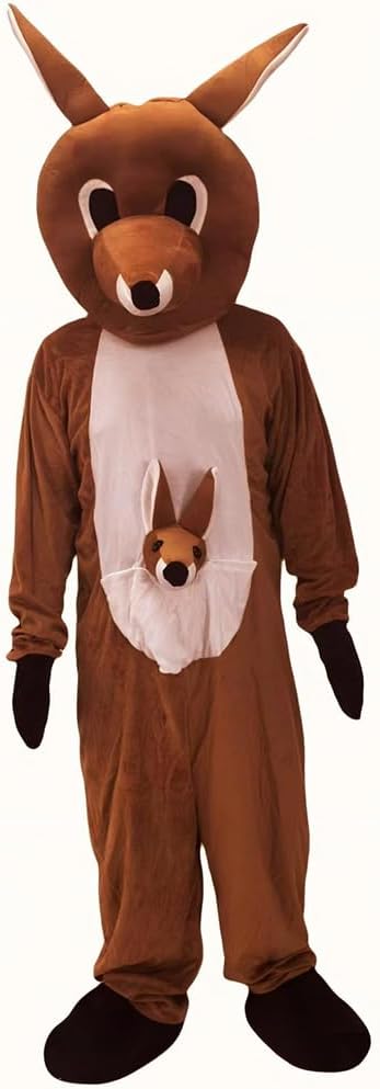Deluxe Plush Kangaroo Mascot Adult Party Adult Sized Cosplay Kangaroo Mascot Costumes - Image 3
