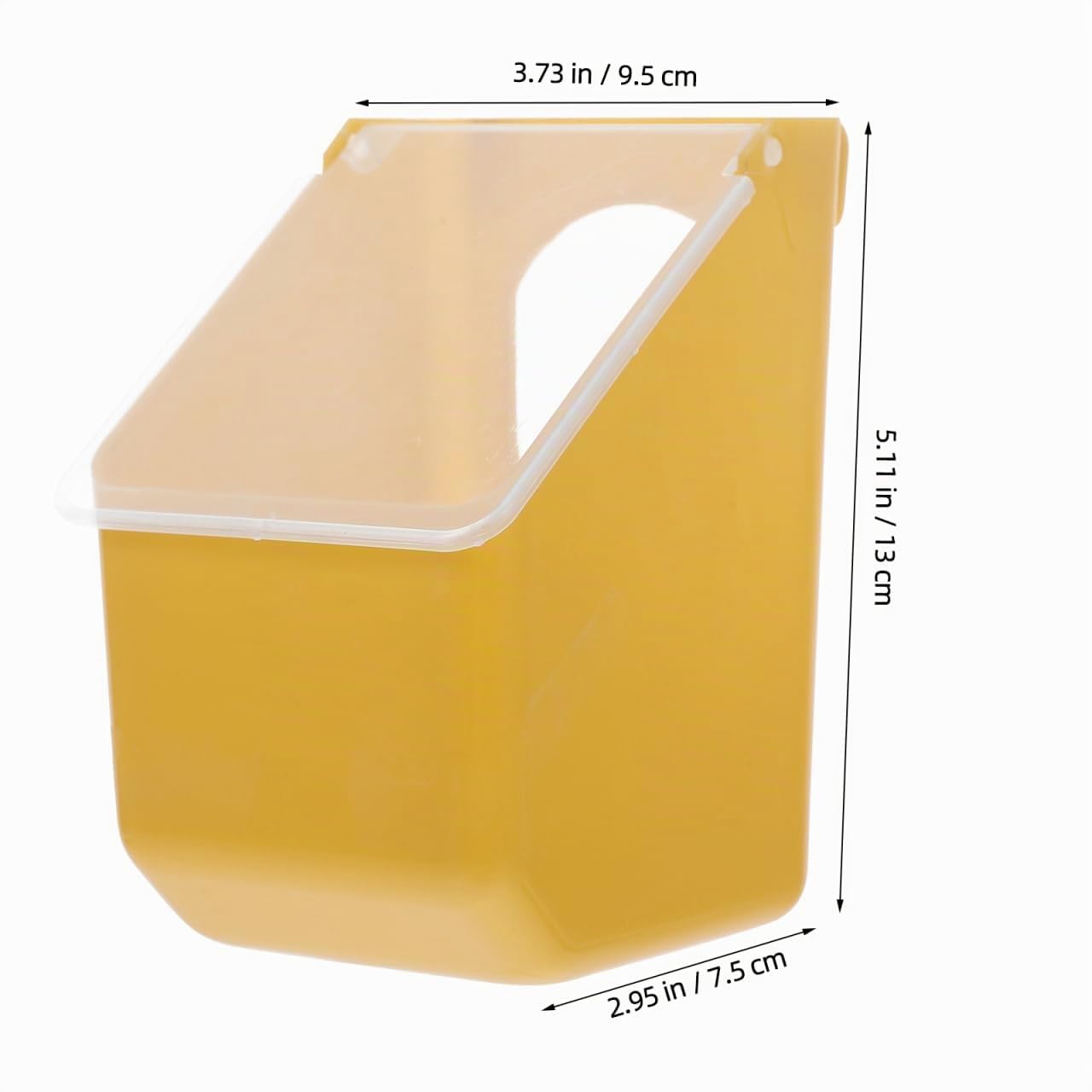 Besportble Alimentador Colgante De PláStico para Palomas 6 Piezas Comedero para PáJaros PequeñOs Jaula FáCil De Instalar Y Limpiar para Aves De Corral