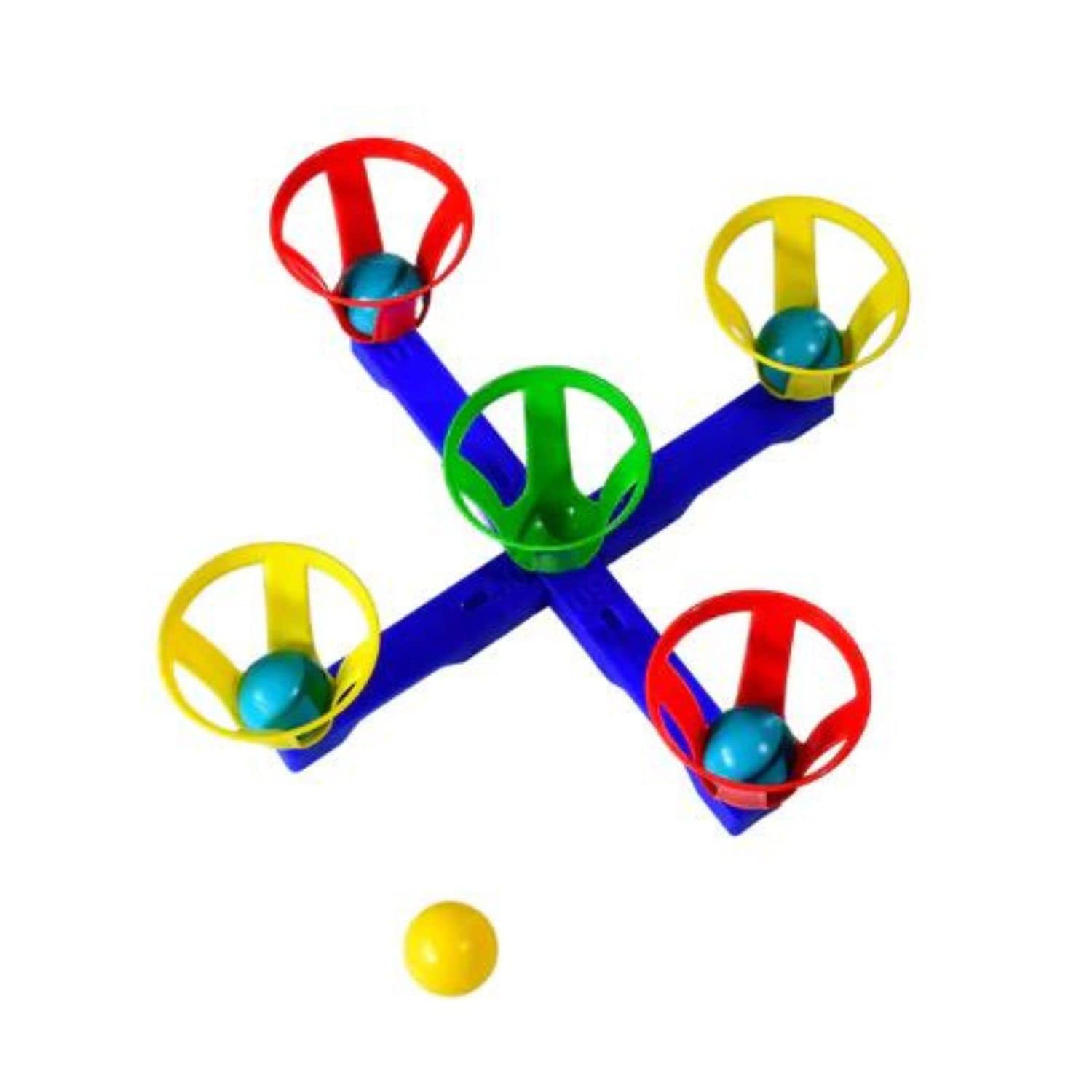 Kids Mandi Baskets and Balls Fun Toy for Kids with 5 Basket and 5 Balls | Indoor Outdoor Toy Set Pop & Catch Ball Play Fun Boys & Girls (B0BNHLY88J) Amazon Price History, Amazon Price Tracker
