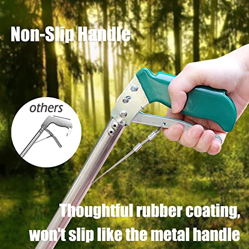 Image of IC ICLOVER 47 Inch Extra Heavy Duty Snake Tongs, Standard Reptile Snake Grabber Catcher Tool, Professional Reptile Grabber Rattle Snake Catching Wide Jaw Handling Tool, with Locking - Stainless Steel