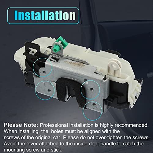 Image of X AUTOHAUX Power Door Lock Actuator Motor Front Left Driver Side for Ford Focus 2008-2011 for Ford Explorer 2011-2019 9S4Z-5421813-A