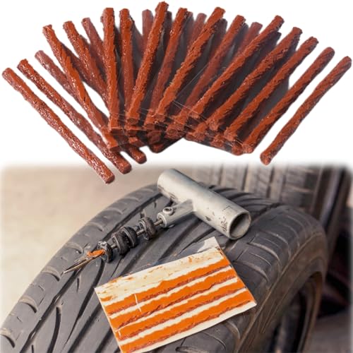Kit De Reparación De Neumáticos,30pcs Mechas Recambio para Pinchazos Coche,Kit Repara Pinchazos Coche,Kit Antipinchazos Coche,Herramientas Reparación De Neumáticos,Pinchazos Coche