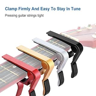 Zeroall 2 Paquet Capo de Guitare Alliage d'aluminium Capodastre de Guitare Universel pour Guitare Acoustique, Classique… – Image 4
