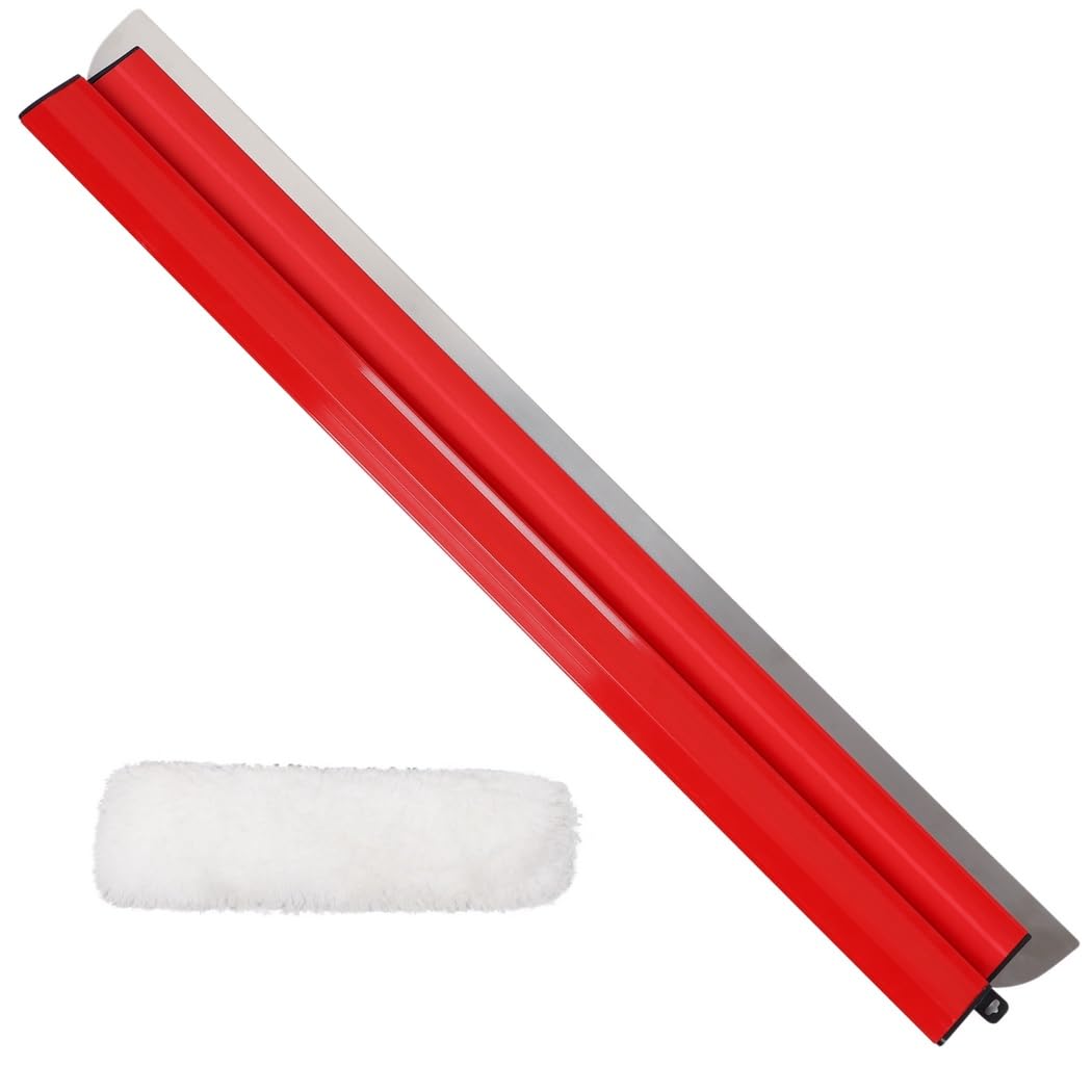 Hoja para alisar paneles de yeso, cuchillo de hoja alisadora de 39.5 pulgadas, rascador de cuchillo de acero inoxidable para espátula de yeso de plumón, Gyprock alisador de tabla de pared, hoja de