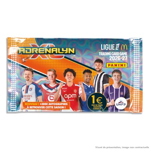 Cartes à collectionner Panini Adrenalyn Ligue 1 McDonald’ 2026 27 Blister 7 pochettes - vue 5