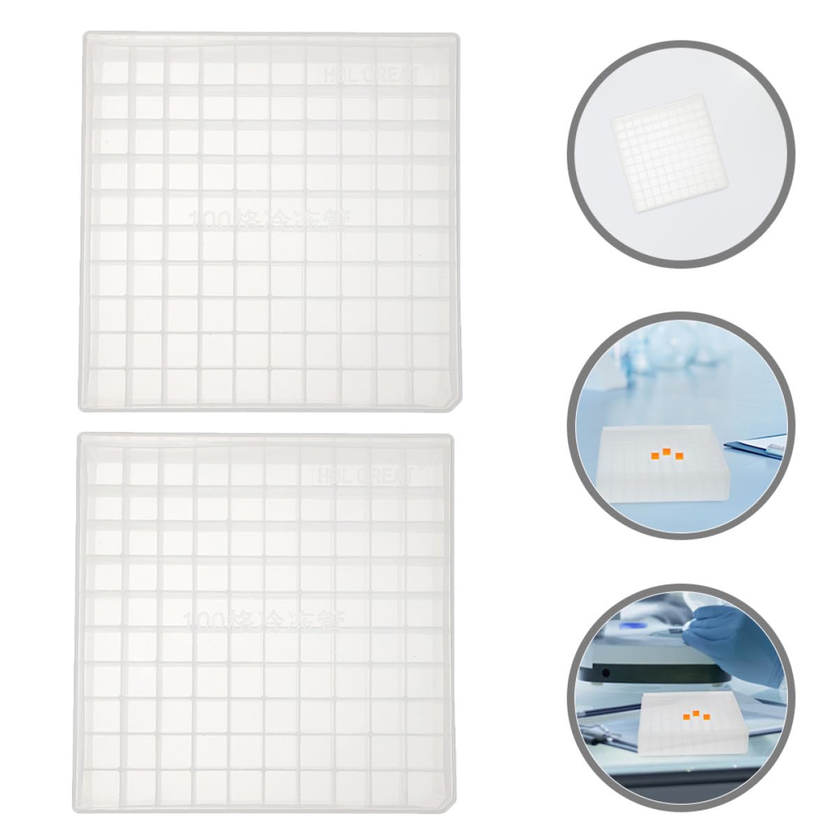 2pcs Microsmall Tube Rack for Laboratory Use Fits 1.5ml 1.8ml 2ml Tubes Made of Sturdy Pp Material Resistant to Cracking for Sample Organization and Freezer Storage