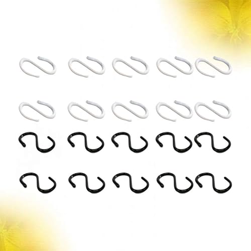 Miniatura 8 de EXCEART Ganchos en forma de S, 20 ganchos en miniatura para casa de muñecas, conectores de alambre de metal, colgador de casa de muñecas en