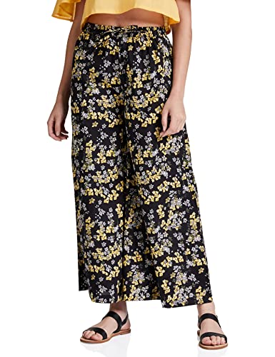 Image of Amazon Brand - Myx Women Relaxed Cotton Flared Palazzo (Available in Plus Sizes)