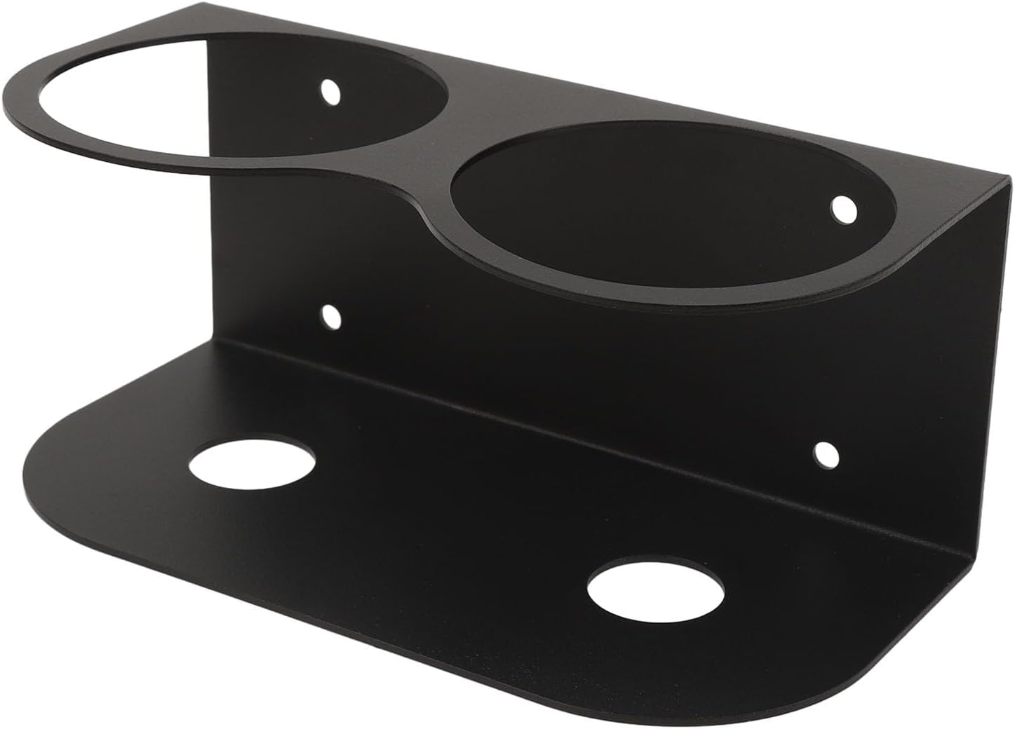 Spray Bottle Storage Rack, Powder Coated Carbon Steel Spray Bottle Holder Easy Install All Purpose Heavy Duty for Home (Double Hole)