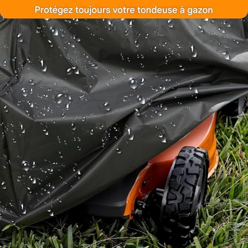 Housse tondeuse imperméable haute résistance en bâche premium extérieure - 7