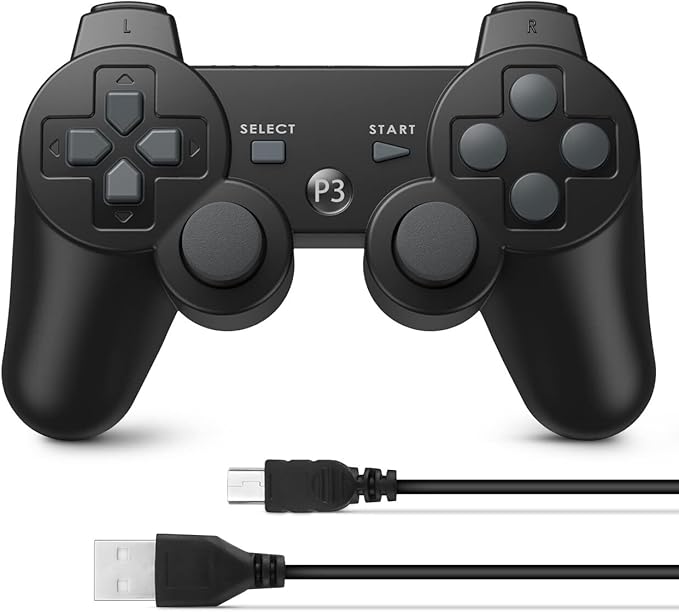 Powerextra PS3 Controller Wireless Double Shock High Performance Gaming