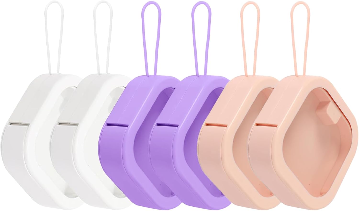 6 Pcs Hair Tie Organizer, Portable Travel Hair Tie Holder Hair Accessories Organizer Hair Accessory Box, Small Desktop Storage Box for Hair Accessories, Lipstick,Jewelry Storage