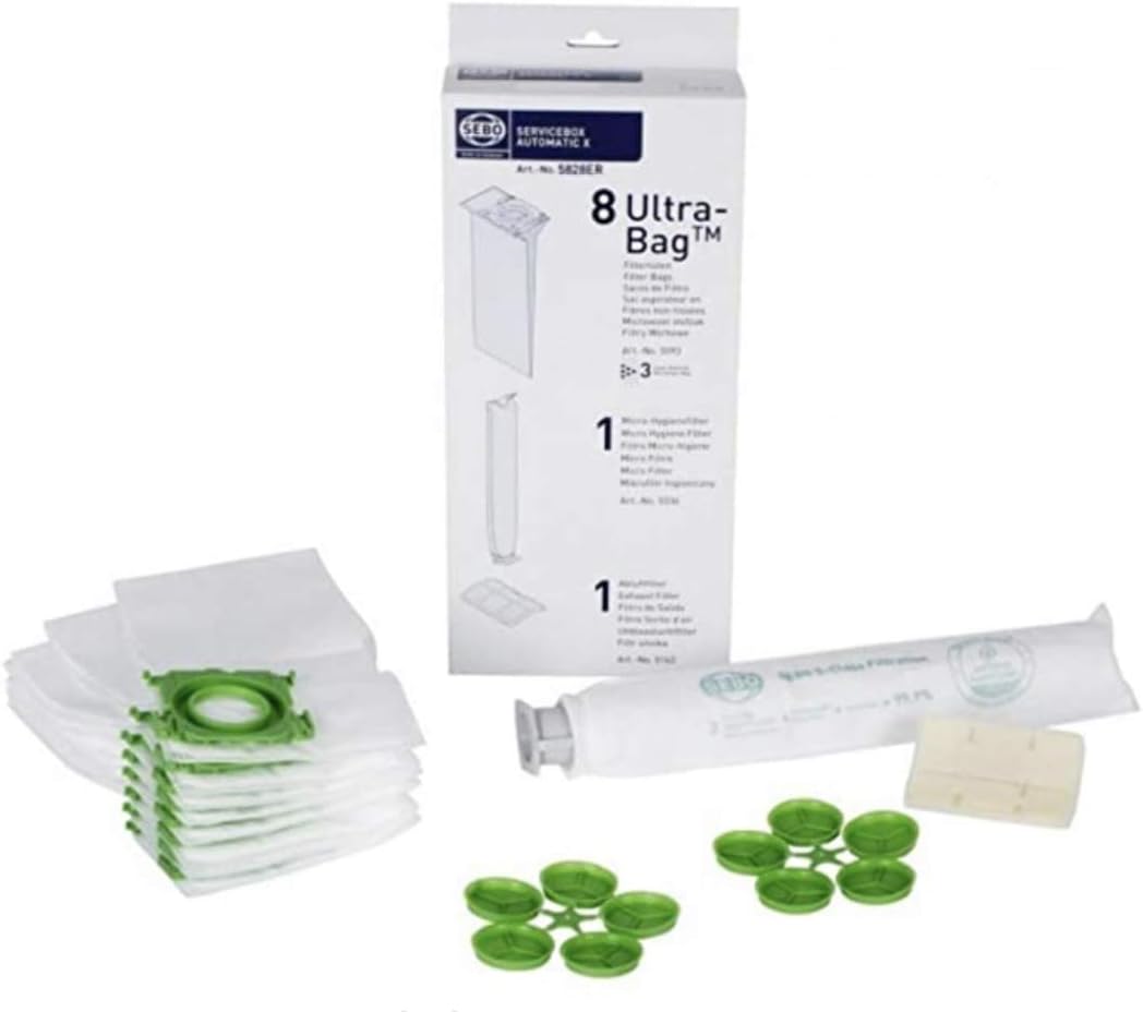 Sebo Models X4, X5, X1 & X2 Upright Vacuum Cleaners Service Box 10 Pk Part # 5828ER