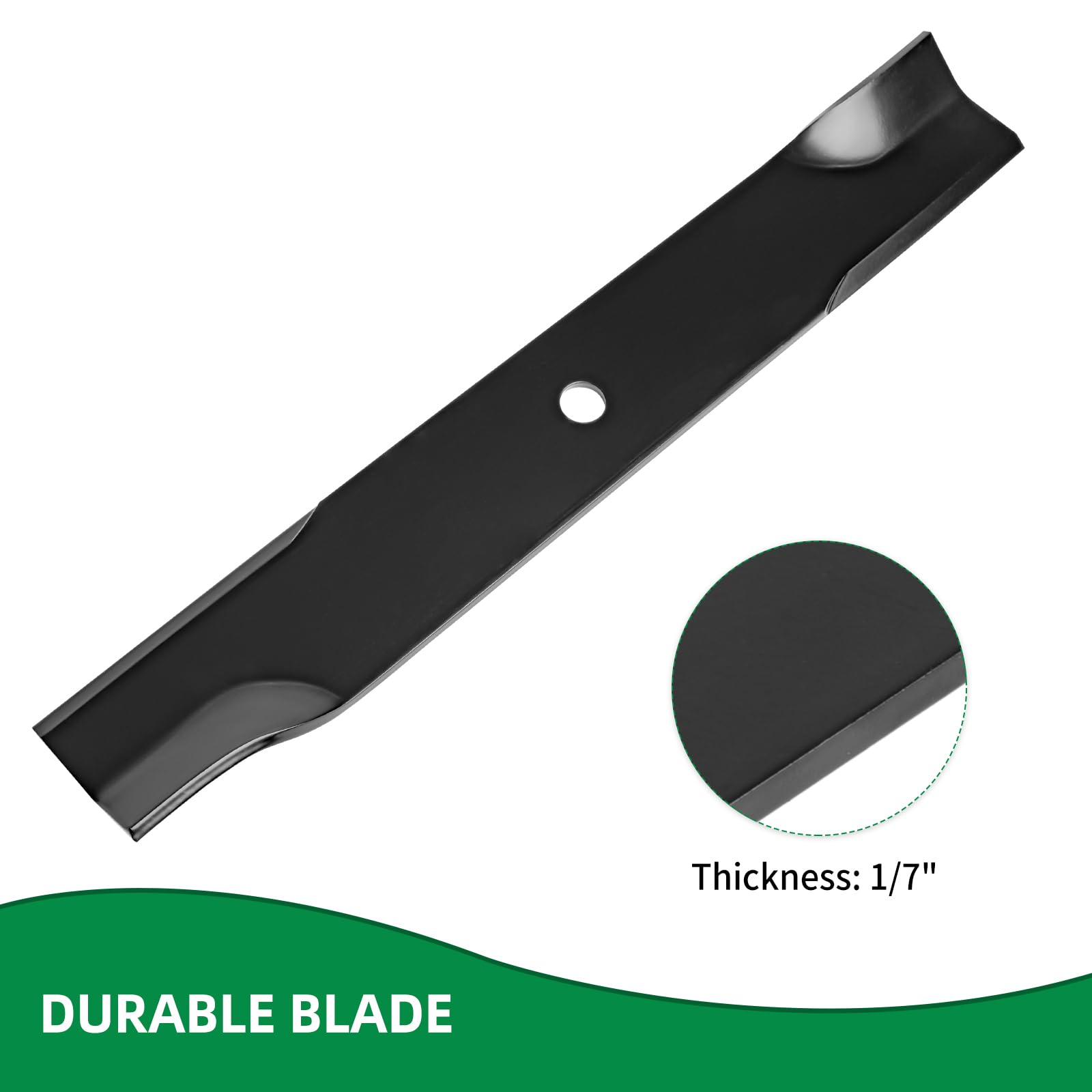 Cuchilla de cortacésped 113579 compatible con Toro/Dixie Chopper de 50 pulgadas, cuchillas de elevación de aire enrolladas 30227 para Classic 2550 2750 LT2000 LT2300 LT2400 LT2500, reemplaza 30227-50,