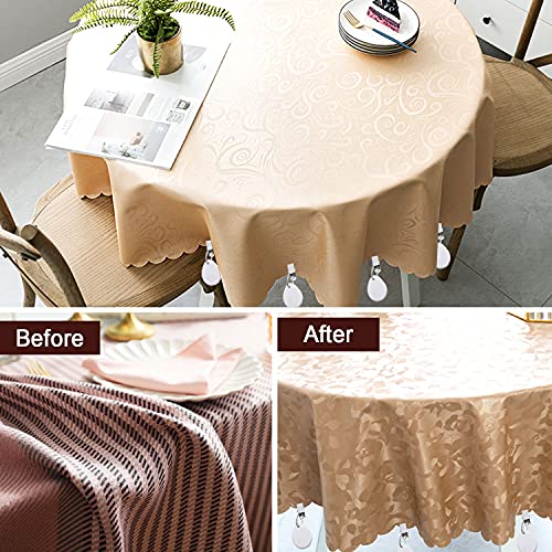 Aulufft 12 Pieces Tablecloth Weights Teardrop Shape Table Cover Weights Stone Tablecloth Weights Hangers with Metal Clip Tablecloth Pendants for Outdoor Picnic Family Dinner Table Cloth Decoration
