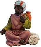 Dekoprojekt Krippenfigur Teppichhändler sitzend