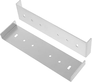 Veemoon 2pcs Metal Mailbox Mounting Bracket for Post Sturdy Base Plate Mailbox Accessories Electric Hardware for Installation