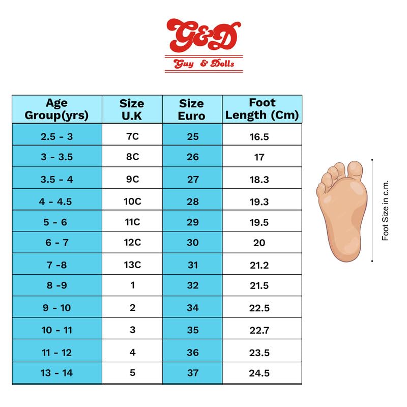 Image of G&D Jumpers Unisex Kids Shoe with Memory Foam EVA Sole | Leather Rexine Upper Breathable, Lightweight | Comfortable & Durable Stylish Indoor & Outdoor | Casual Sneakers