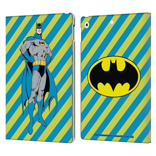 Étui Batman pour iPad 10.2 en cuir style portefeuille vintage compatible DC Comics