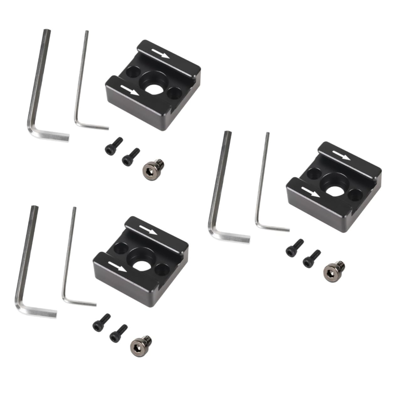 CIYODO 3 Sets Cold Shoe Flash Stand Adapter Flash Shoe Mount Bracket for LED Light Flash Bracket Adapter Bracket Hot Shoe Adapter Bracket for DSLR Bracket for Flash Black Aluminum Alloy