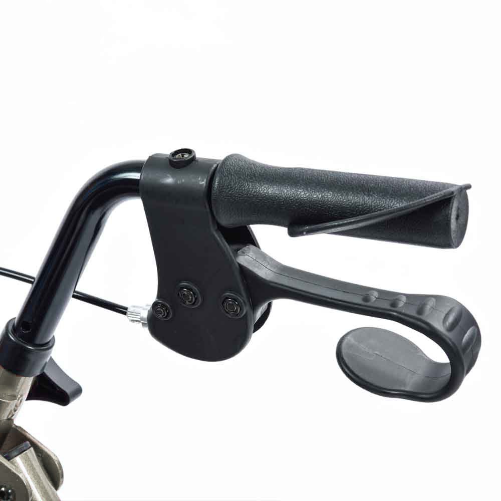 NRS Healthcare a-Series 4-Wheel Rollator, Girello, Argento