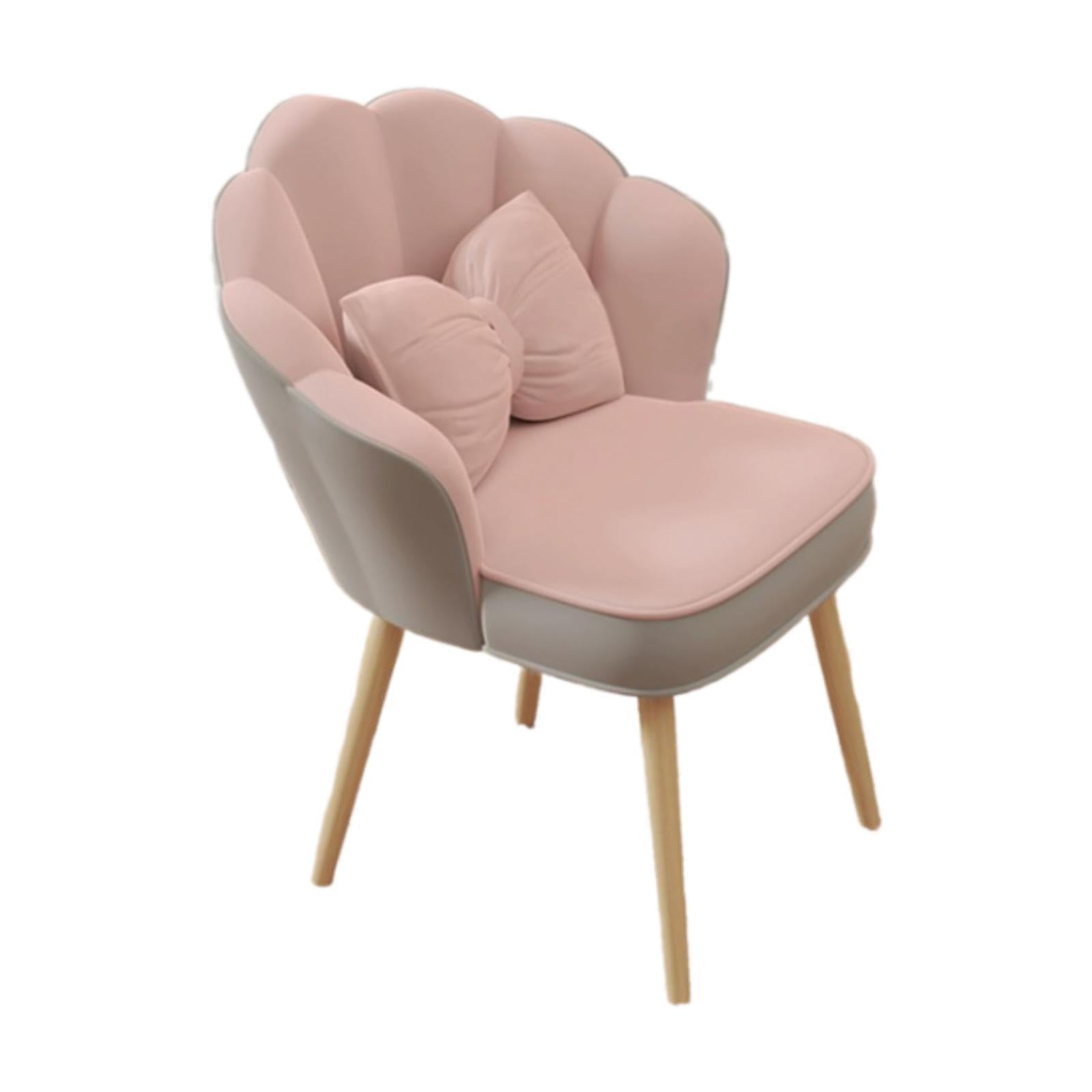 Vanity Chair Cute Soft Side Chair Accent Chair for Office Living Room Makeup Grey Pink|Home & Garden| Furniture| Chairs-image-42