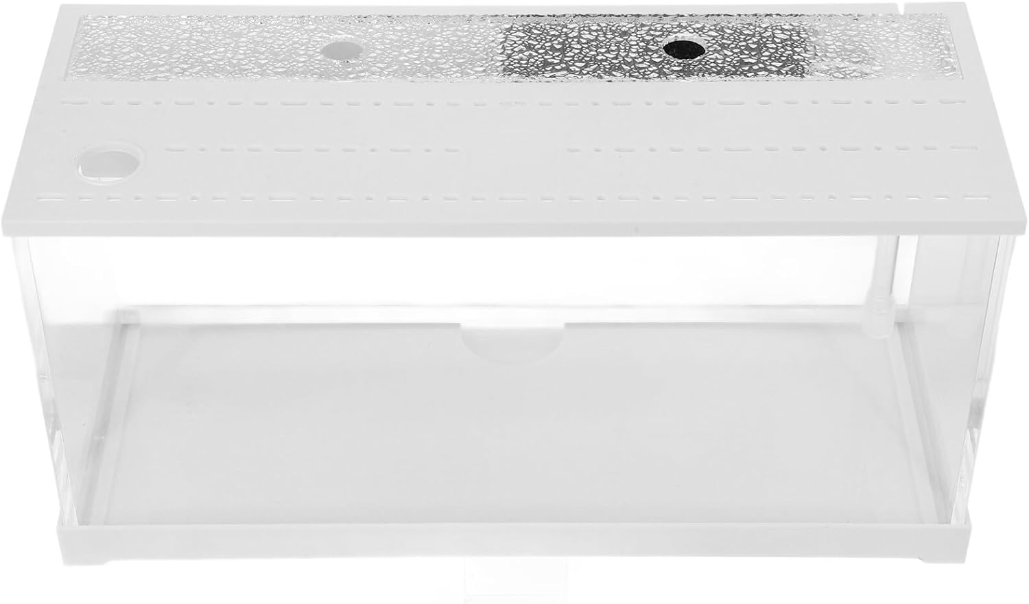 Small Acrylic Tabletop Fish Tank with LED Light, Silent Filtered Desktop Aquarium for Betta Fish and Shrimp, Water Change-Free Design for Office, Home, and Dorm Room Use