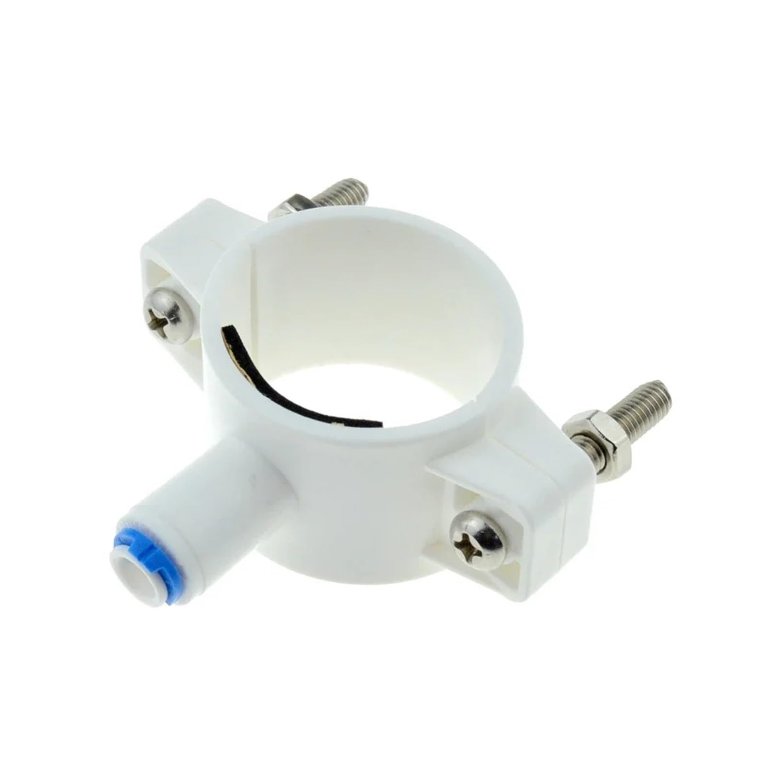 Mexeword One Color Ro Water 40Mm Drain Waste Water Pipe Clamp Saddle Valve Clips 1/4" Od Hose Quick Connection Reverse Osmosis Aquarium System