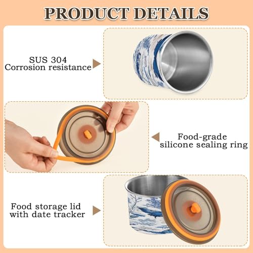 Contenedor hermético de acero inoxidable para café 500 ml miniatura 4
