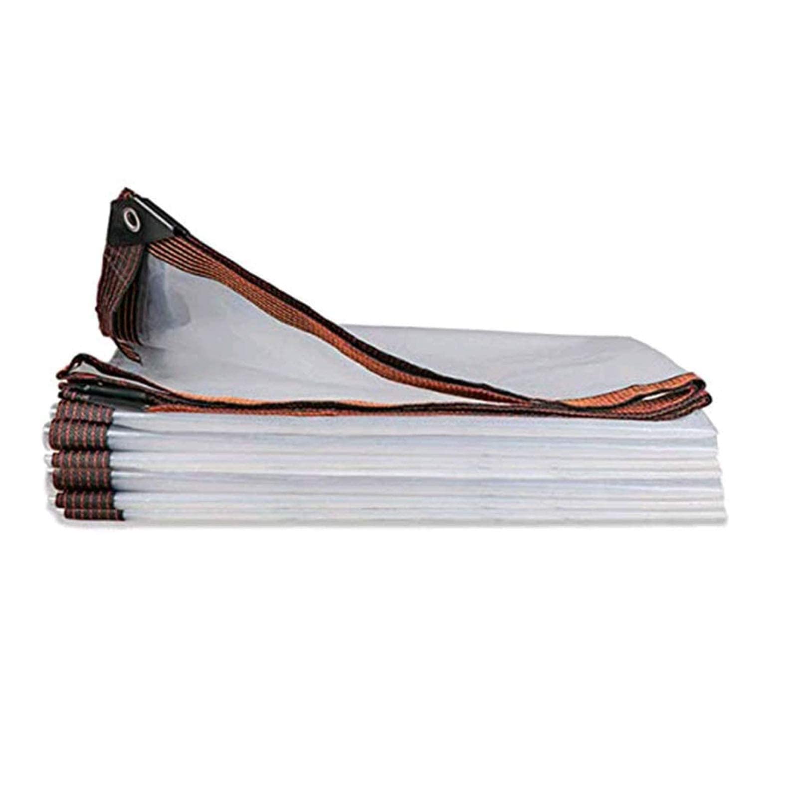Lona impermeable resistente de 2x2m transparente de polietileno con ojales 1