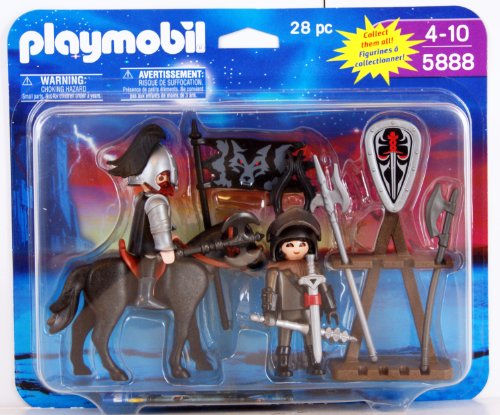Playmobil Knights with Horse, Armor and Accessories 28 Piece Playset 5888 by PLAYMOBILÃ‚®