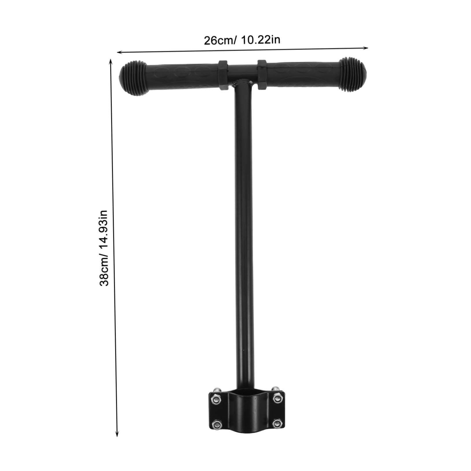 Barre Extension pour Poussette Poignée Ergonomique en Acier Inoxydable et Plastique, Diamètre 1,18 pour Chariot et Wagon, Installation Facile pour Promenades et Courses