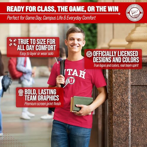 Image of NCAA Gameday Cotton T-Shirt for Men and Women | Officially Licensed NCAA Tee - Preshrunk Ring-Spun Cotton - Screen-Printed Team Logo