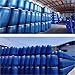 LICOME Water Storage Blue Large Plastic Barrel Open Top Storage Drum Keg with Lid and Latch Ring Air Tight Industrial Container(120L)