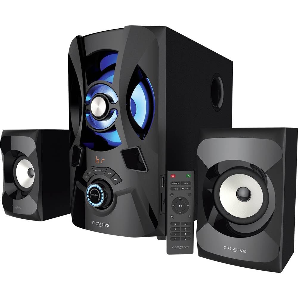 CREATIVE SBS E2900 Potente Sistema de Altavoces 2.1 Bluetooth con subwoofer para TV y Ordenadores