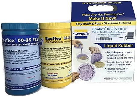 Smooth-On ECOFLEX 00-35 Fast Platinum Cure Silicone Rubber Compound, 2 Lbs