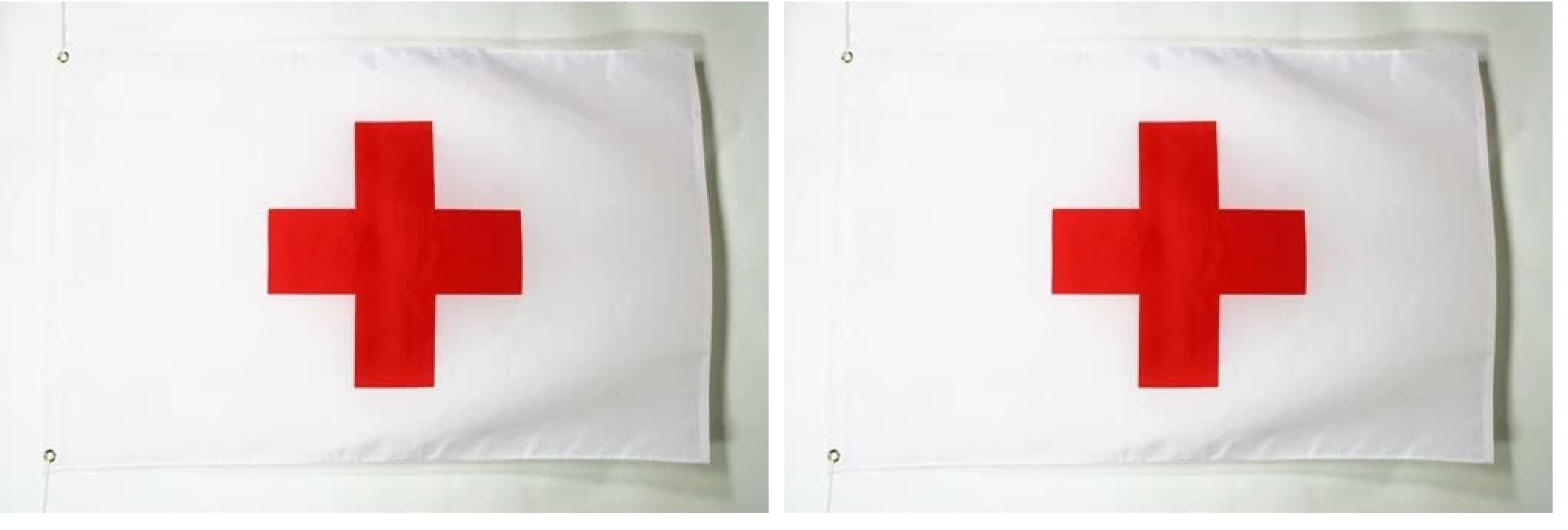 Bandera de cruz para mástil que resiste el viento con ojales fuertes pack doble 150x90