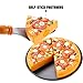 Pizza Party Toy Play Set for Kids, Pizza Pie Pretend Play Food - Slice and Serve Plastic Kitchen Cooking and Cutting Playset (Tray)