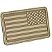 Hazard 4 (PAT-USA-R-CYT) US Flag Rubber 3D Velcro Morale Patch, Right Arm, Coyote
