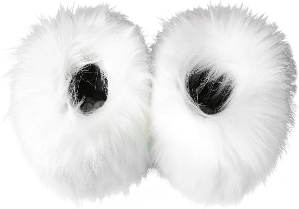 Women’s Winter Fluffy Warm Fur Lining Snow Boots Furry Fuzzy Mid-Calf Winter Boots